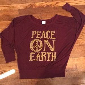 NWOT Peace of Earth Shirt
